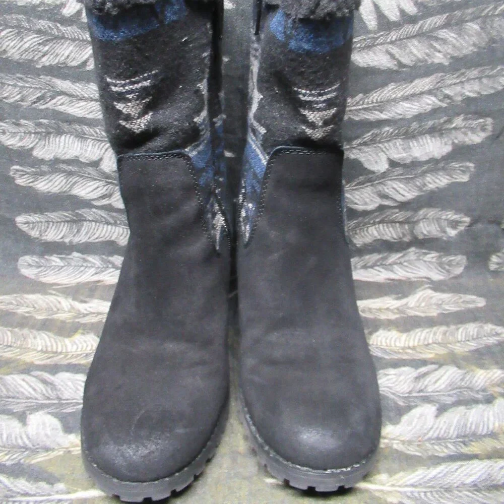 BareTraps Zeldie Aztec Print Fur Lined Boho Festival Winter Boot - Picture 2 of 15